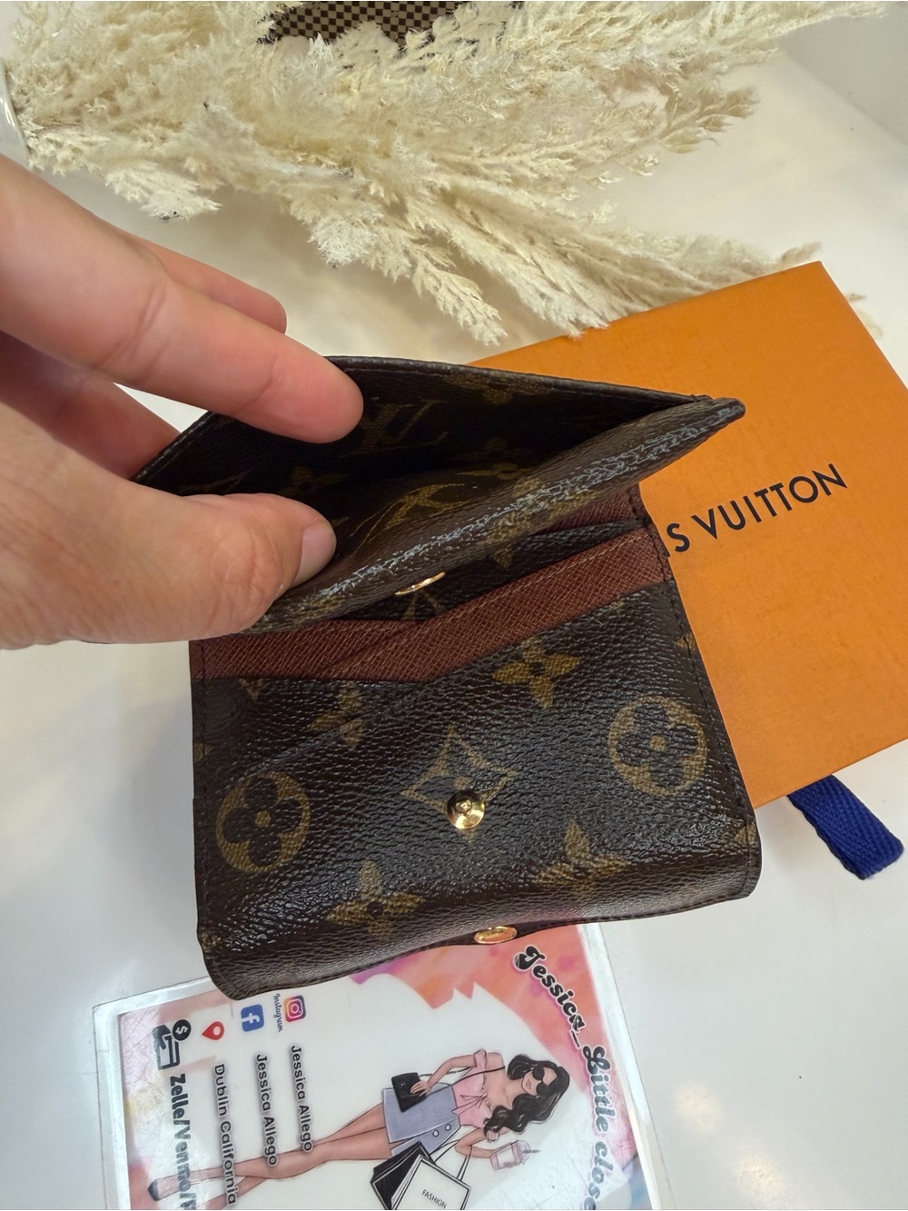 🎀LOUIS VUITTON Monogram Compact Origami Wallet - Picture 10 of 10